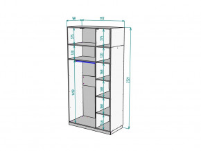 Шкаф Malta light H289 с антресолью HA3 Белый в Чебаркуле - chebarkul.mebel74.com | фото 2