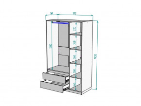 Шкаф Malta light H298 Белый в Чебаркуле - chebarkul.mebel74.com | фото 2