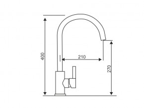 Смеситель Logic LM2102 Stainless Steel в Чебаркуле - chebarkul.mebel74.com | фото 2