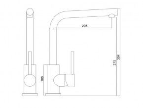 Смеситель Logic LM2103 хром в Чебаркуле - chebarkul.mebel74.com | фото 2