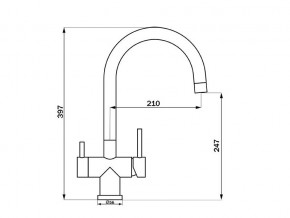 Смеситель Sprint Logic LM2191 Stainless Steel в Чебаркуле - chebarkul.mebel74.com | фото 2