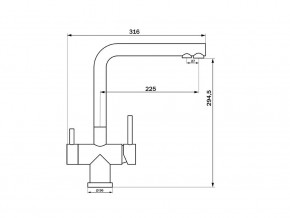 Смеситель Sprint Logic LM2192 Stainless Steel в Чебаркуле - chebarkul.mebel74.com | фото 2