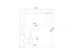 Смеситель Sprint logic LM2196 Stainless Steel в Чебаркуле - chebarkul.mebel74.com | фото 2