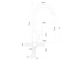 Смесители Florentina Альфа Нержавеющая сталь в Чебаркуле - chebarkul.mebel74.com | фото 2