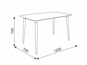 Стол обеденный Сканди 1 белый/светлый лак в Чебаркуле - chebarkul.mebel74.com | фото 2