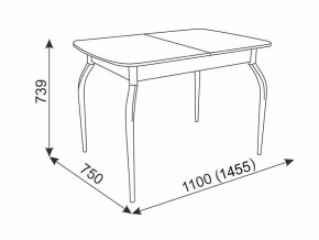 Стол обеденный Танго белый в Чебаркуле - chebarkul.mebel74.com | фото 3