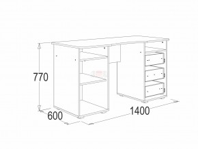 Стол письменный 3 Омега 16 в Чебаркуле - chebarkul.mebel74.com | фото 2