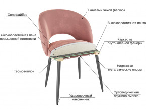 Стул Моли велюр синий в Чебаркуле - chebarkul.mebel74.com | фото 2