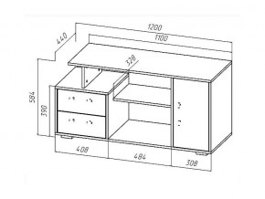 ТВ тумба Лацио дуб крафт/белый в Чебаркуле - chebarkul.mebel74.com | фото 2