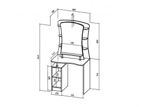 Туалетный столик Коста-Рика в Чебаркуле - chebarkul.mebel74.com | фото 2