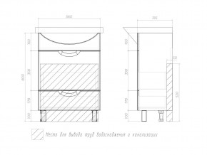 Тумба Callao 600 Балтика 60 с ящиками в Чебаркуле - chebarkul.mebel74.com | фото 4