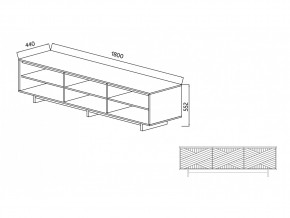 Тумба для ТВА Moderno-1800 Ф3 в Чебаркуле - chebarkul.mebel74.com | фото 4