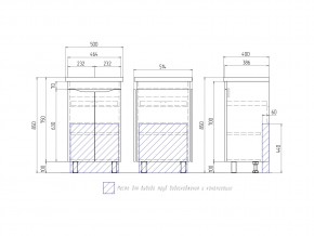 Тумба Grani 500-2-0 Фостер в Чебаркуле - chebarkul.mebel74.com | фото 4