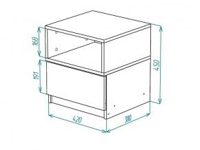 Тумба прикроватная Грация в Чебаркуле - chebarkul.mebel74.com | фото 2