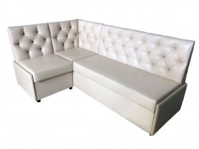 Угловой диван Призма со стяжками белый со спальным местом в Чебаркуле - chebarkul.mebel74.com | фото 1