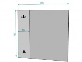 Зеркало Лофт Z10 ширина 800 в Чебаркуле - chebarkul.mebel74.com | фото 2